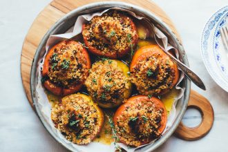 Beef and Rice Stuffed Tomatoes