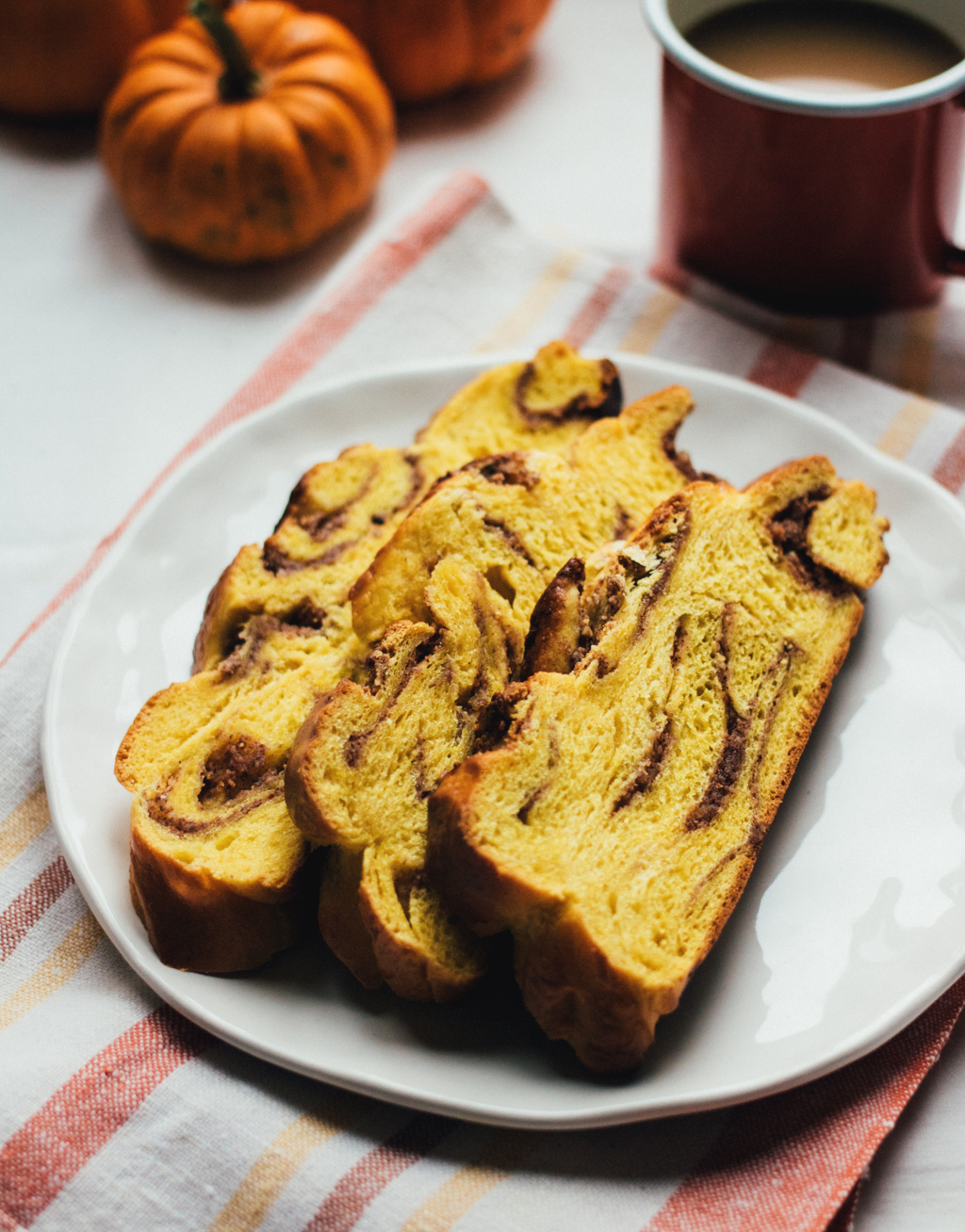 Pumpkin and Walnut Brioche