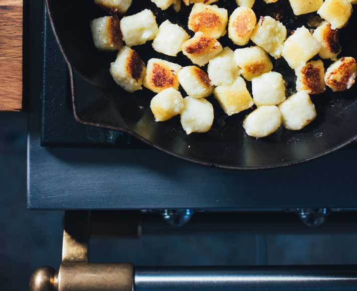 Panfried Gnocchi with Roasted Squash, Bacon, and Sage
