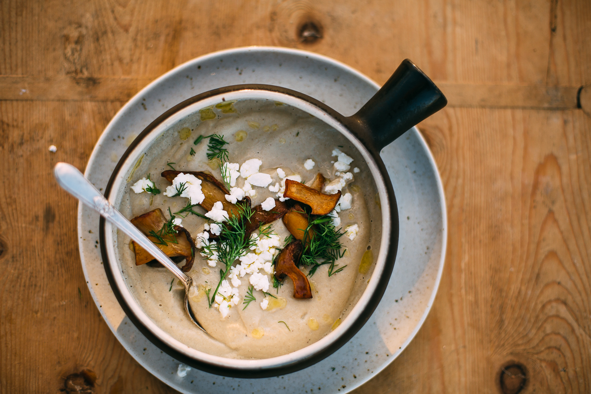 mushroom-soup-lacanche-canada-goat-cheese