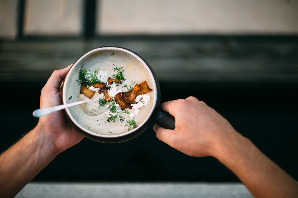 mushroom-soup-lacanche-canada-goat-cheese