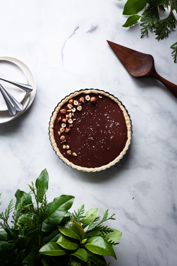 Salted Chocolate Ganache Tart