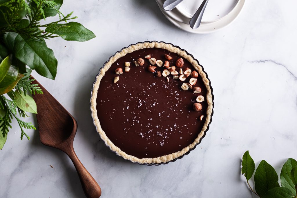 Salted Chocolate Ganache Tart