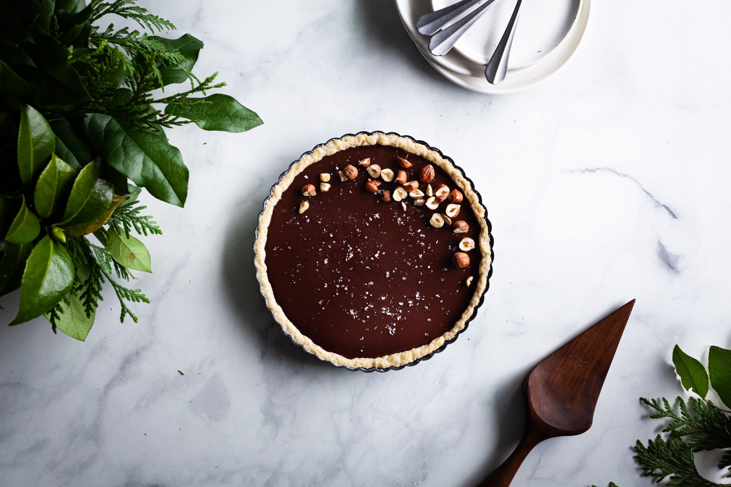 Salted Chocolate Ganache Tart