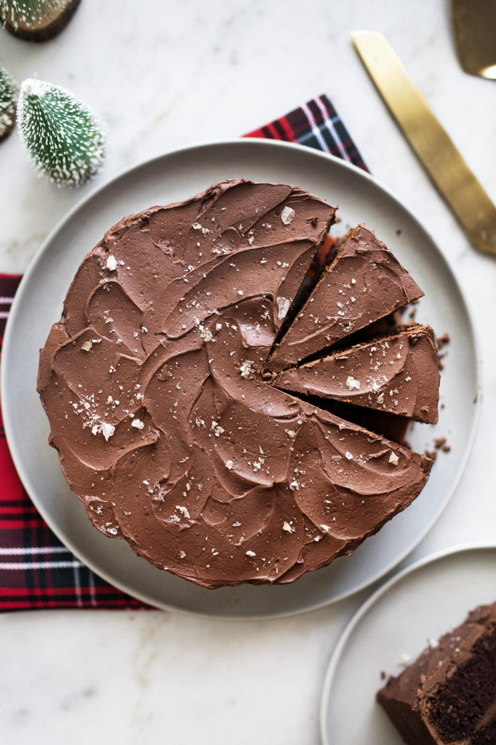 Chocolate Fudge Cake With Smoked Sea Salt