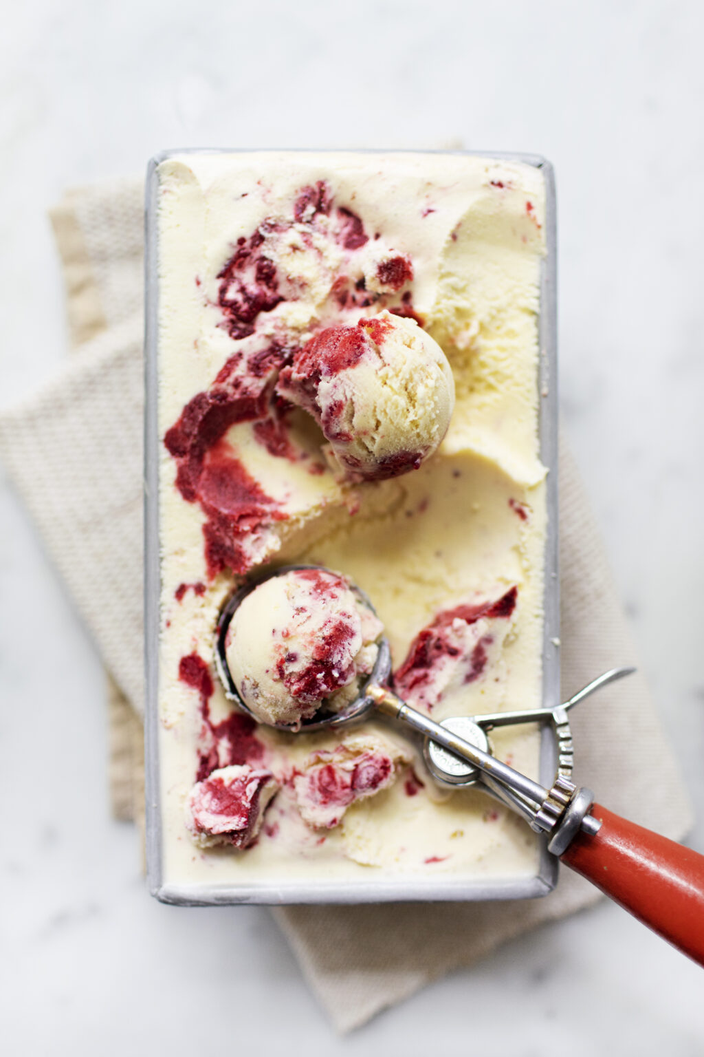 FrenchStyle Roasted Strawberry Ice Cream