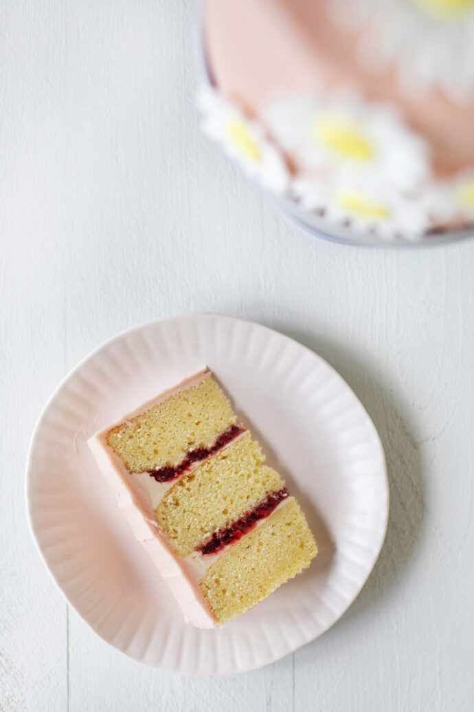 Strawberry Lemon Layer Cake