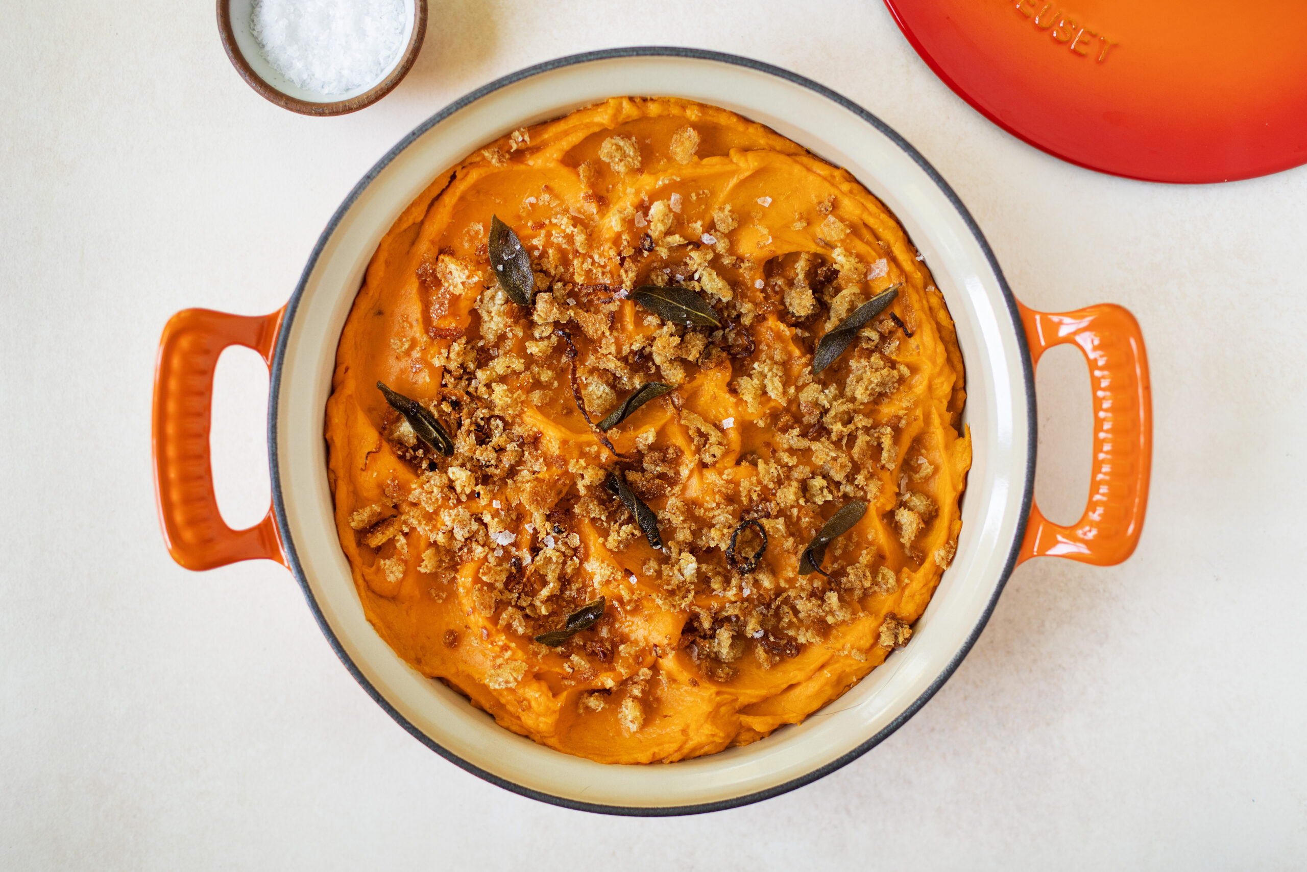 Brown Butter & Sage Whipped Sweet Potatoes