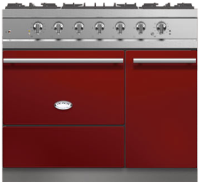 40" Lacanche Moderne Vougeot range - Burgundy Red color