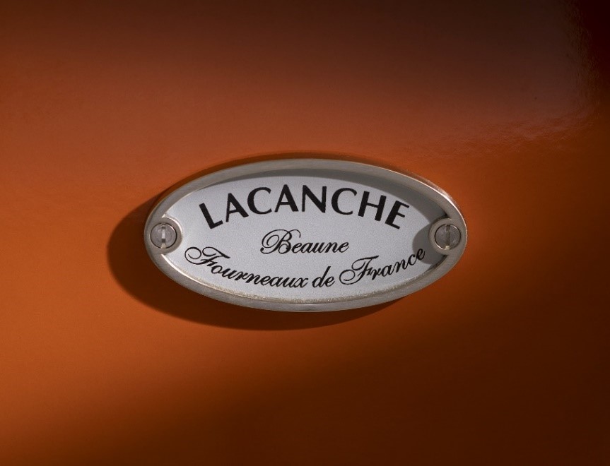 Lacanche Beaune in Tangerine and Brushed Stainless